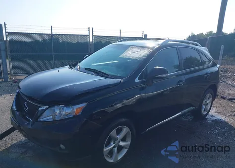 2010 Lexus Rx 350 z USA, uszkodzony, nr VIN 2T2BK1BA0AC027474